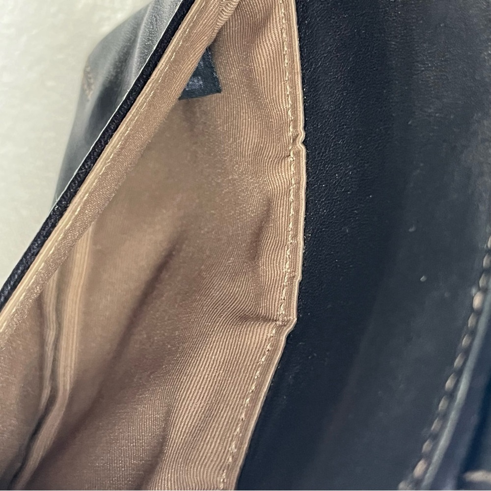 Coach Black Leather Wristlet with Buckle - Picture 3 of 7